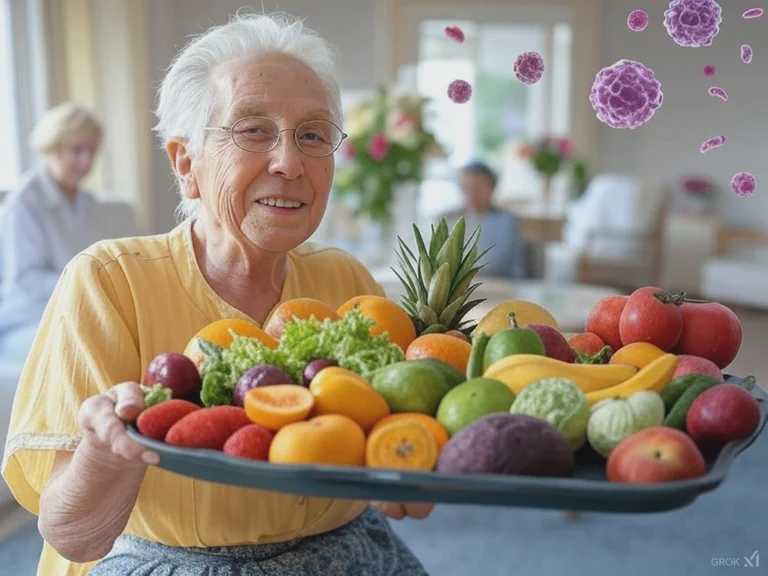 Cover image for Gut Health Nutrition Mobility Shingles Risk Elderly Nursing Homes